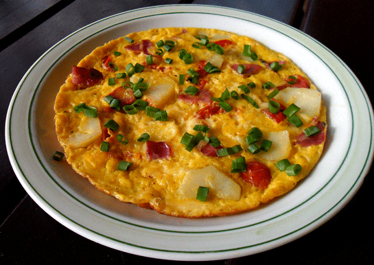 Salamlı Omlet